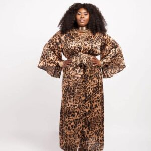 Kimono imprimé léopard - UK20/FR48 - Robe