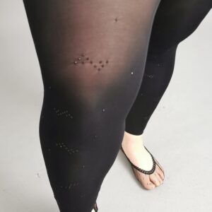 Legging strass noeuds noirs L07 - leggings