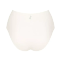 Vue arrière de la Culotte invisible zero feel Sloggi noire sous-vêtement femme taille haute sans couture de Mode Grande Taille sur fond blanc. Mode Grande taille