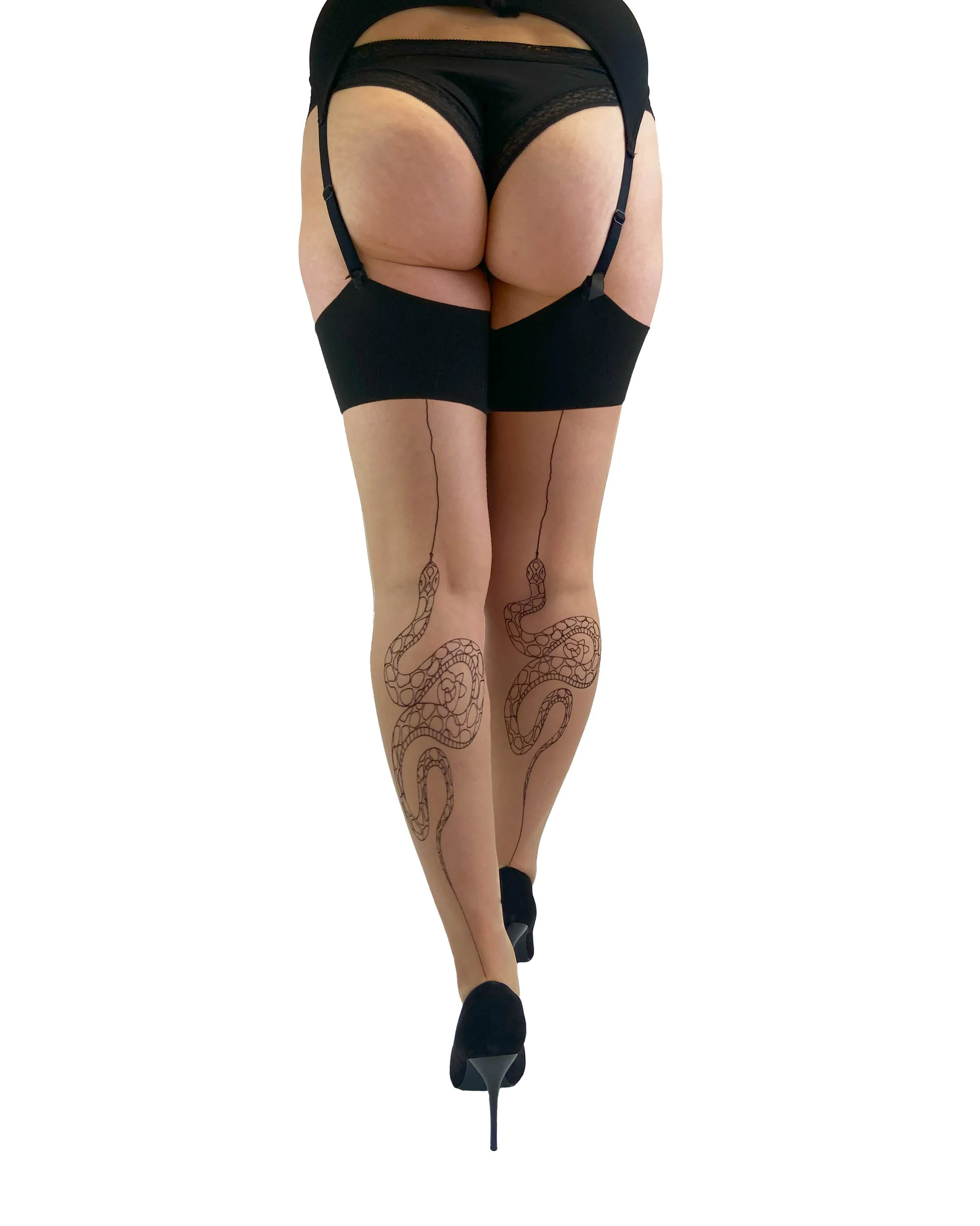 Bas à coutures arrière serpent grande taille – Fashion Curvy Shop