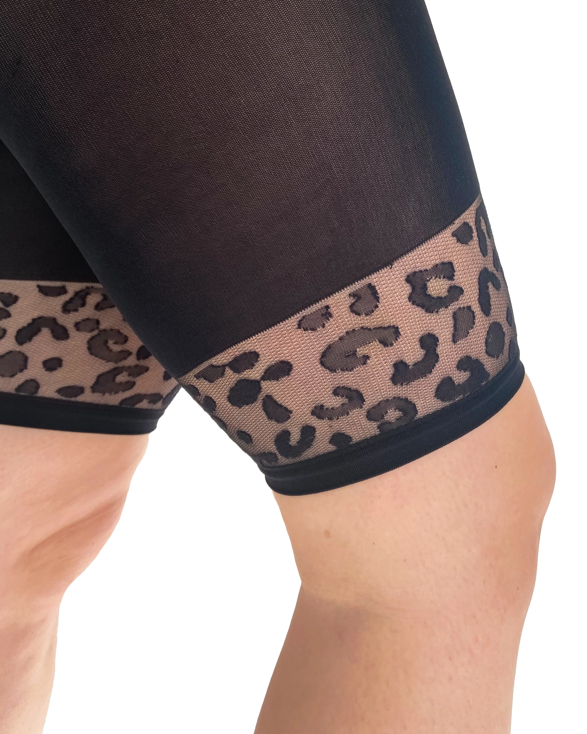 Short anti frottement bande léopard grande taille – Fashion Curvy Shop