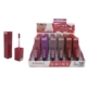 Présentation du gloss Eticia Well Shine dans différentes teintes, avec un applicateur ouvert et un fermé. Mode Grande taille