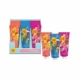 Crèmes mains Chupa Chups : trois crèmes pour les mains vibrantes dans des tubes orange, rose et violet avec des motifs de sucettes ludiques. Mode Grande taille