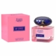 Une boîte rose et un flacon de parfum rose assorti étiqueté « Eau de parfum My Spirit » présentent un bouchon à facettes bleu foncé. Mode Grande taille