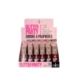 Coffret présentoir de fards à paupières liquide Glitter Party en six teintes, étiquetées 01 à 06. Mode Grande taille