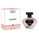 Un coffret rose et blanc et un flacon de parfum en forme de losange étiqueté "Eau de parfum Paraverse" de Création Lamis. Mode Grande taille