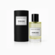 Un flacon de Parfum Princesse Collection Privée se dresse à côté de son coffret cylindrique noir assorti. Mode Grande taille