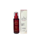 Un flacon rouge de 100 ml de Sérum cheveux parfumé - Ameerat Al Arab est placé à côté de sa boîte d'emballage blanche assortie de 100 ml. Mode Grande taille