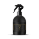 Flacon pulvérisateur de Désodorisant Textile Oud - Gris Montaigne Paris 250ml de couleur noire avec des accents dorés, représenté sur un fond blanc. Mode Grande taille