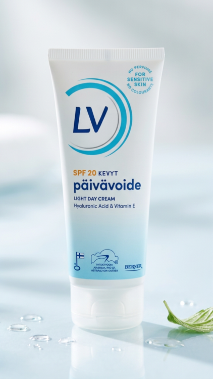 Tube de crème de jour hydratante LV SPF 20 60 ml, vegan et sans parfum