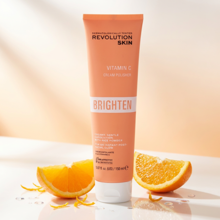 Tube de crème exfoliante à la vitamine C Revolution Skin Brighten 150 ml