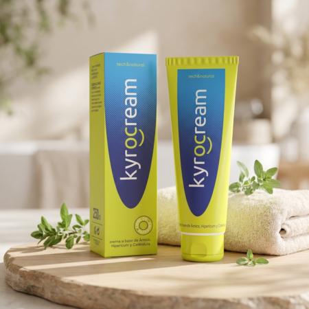 Crème de massage Kyrocream 250 ml à l'arnica, millepertuis et calendula