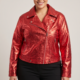 Perfecto brillant grande taille rouge 2W Paris