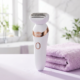 Rasoir électrique femme KENZZI Lady Shaver blanc rechargeable et étanche