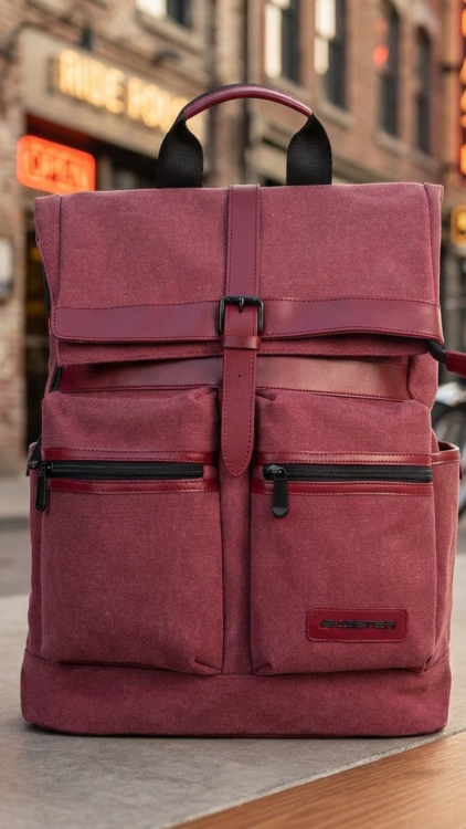 Sac à dos moto urbain Bagster District 20 litres coloris bordeaux
