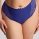 Culotte brésilienne grande taille Entice de Sculptresse en dentelle stretch bleu indigo