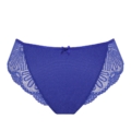 Culotte brésilienne grande taille Entice de Sculptresse en dentelle stretch bleu indigo