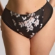 Culotte haute grande taille Bliss de Sculptresse noir à imprimé floral flou