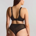 Soutien-gorge grande taille Bliss de Sculptresse noir à imprimé floral flou