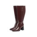Paire de bottes Aneta Gabylou bordeaux vernies