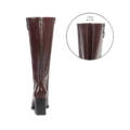 Bottes Aneta Gabylou bordeaux : zip arrière et soufflet d'aisance +3 cm