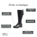 Fiche technique des bottes mollets larges XL Banana OHC