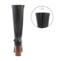Bottes Manon Gabylou noires : zip arrière et soufflet d'aisance +3 cm
