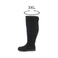 Bottes Sandra Gabylou de profil, tour de mollet 3XL