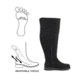 Bottes Sandra Gabylou : zip intégral, pied large H et semelle intérieure amovible