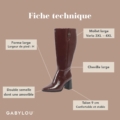 Fiche technique des bottes mollets larges vario 3XL/4XL Aneta Gabylou