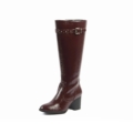 Bottes à talon Chrystel Gabylou bordeaux, mollet vario XL/2XL