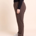 Pantalon grande taille en matière sweat, taille élastiquée, taille unique jusqu'au 54/56
